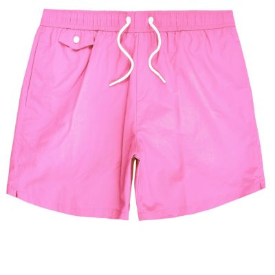 Pink pocket swim shorts